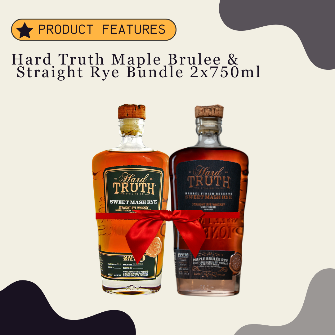 Hard Truth Maple Brulee and Straight Rye Bundle 2x750ml