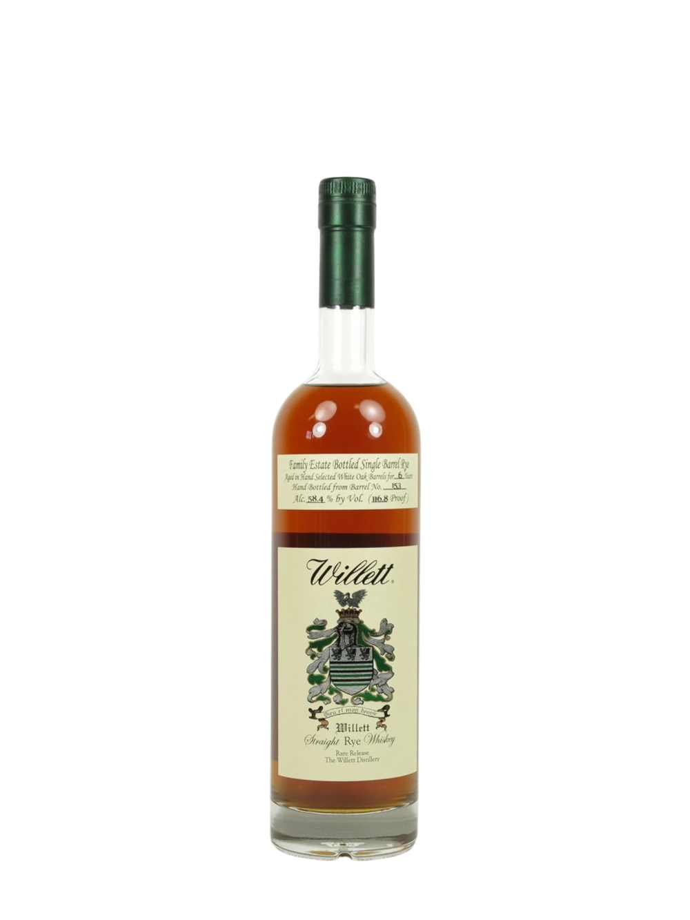 Willett 6 Years Family Estate Single Barrel Rye 116.8 Proof 750ml