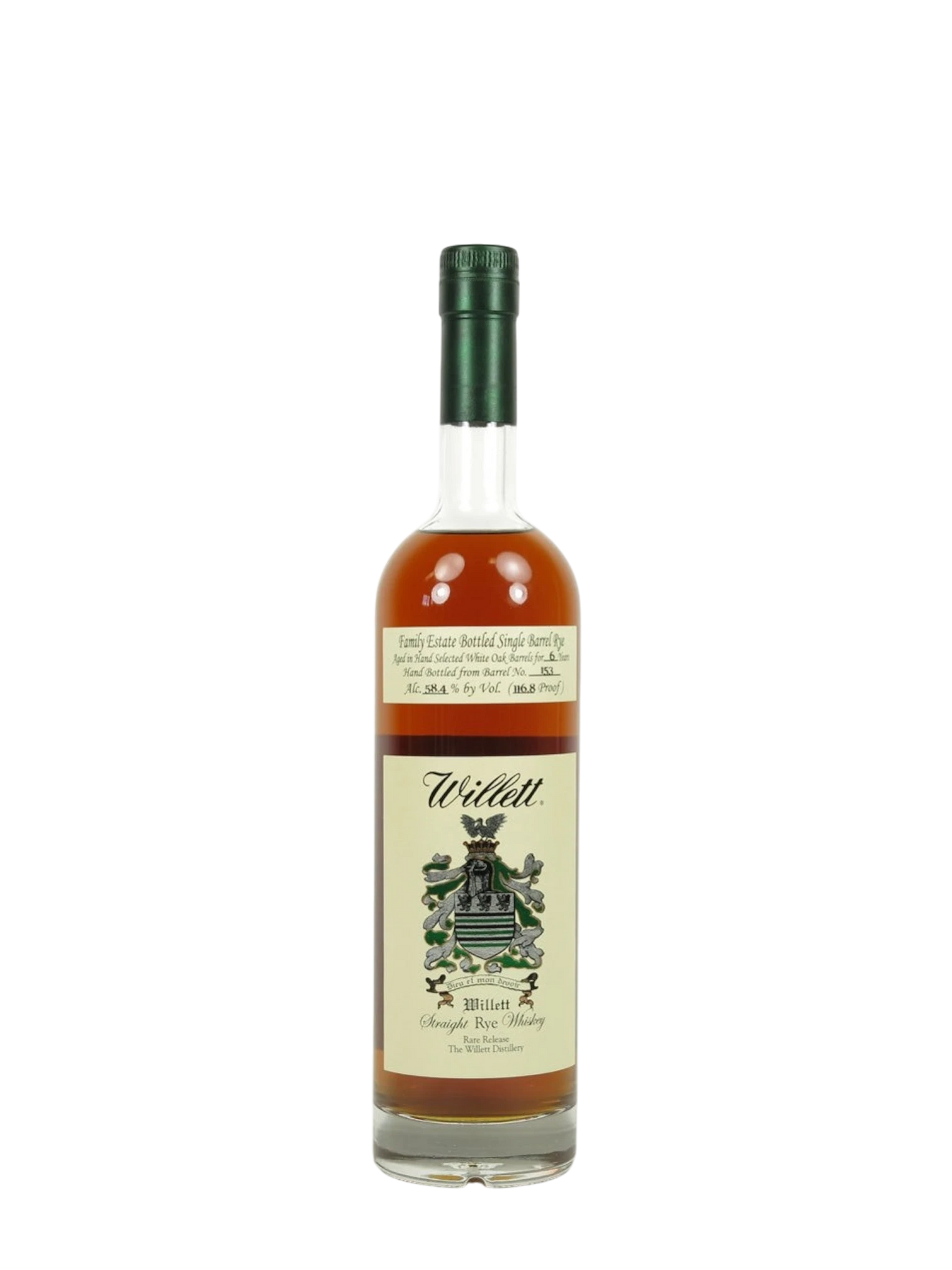Willett 6 Years Family Estate Single Barrel Rye 116.8 Proof 750ml