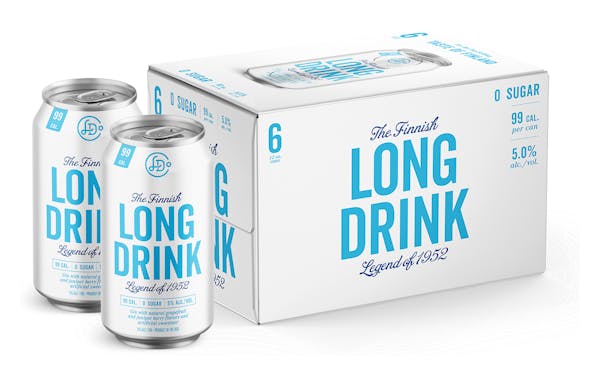 Long Drink Zero Seltzer RTD Cocktail Cans,.