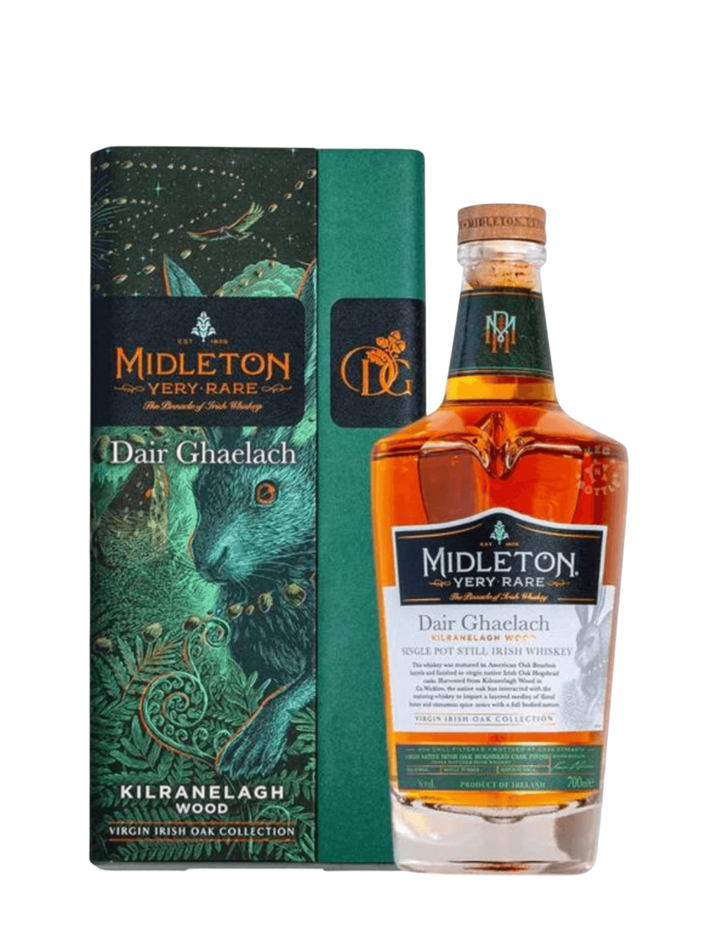 Midleton Single Pot Still Irish Whiskey Very Rare Dair Ghaelach Kilranelagh Wood Tree No 5 , 115 Proof