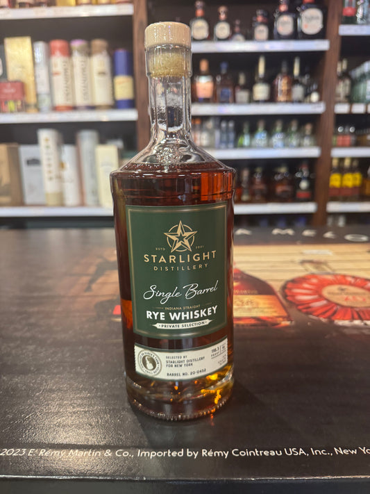 Starlight Distillery's Single Barrel Rye Whiskey 750ml