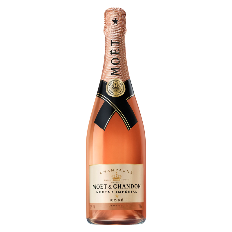 Moet & Chandon Nectar Imperial Rose Champagne 750ml,.