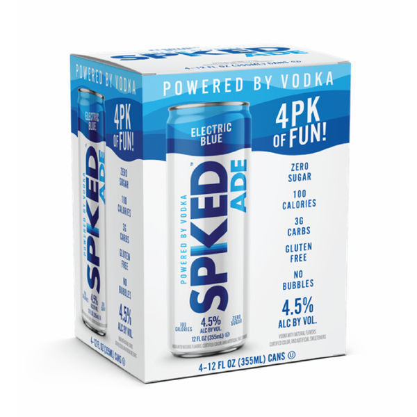 Spikedade Electric Blue 12oz  4 pack