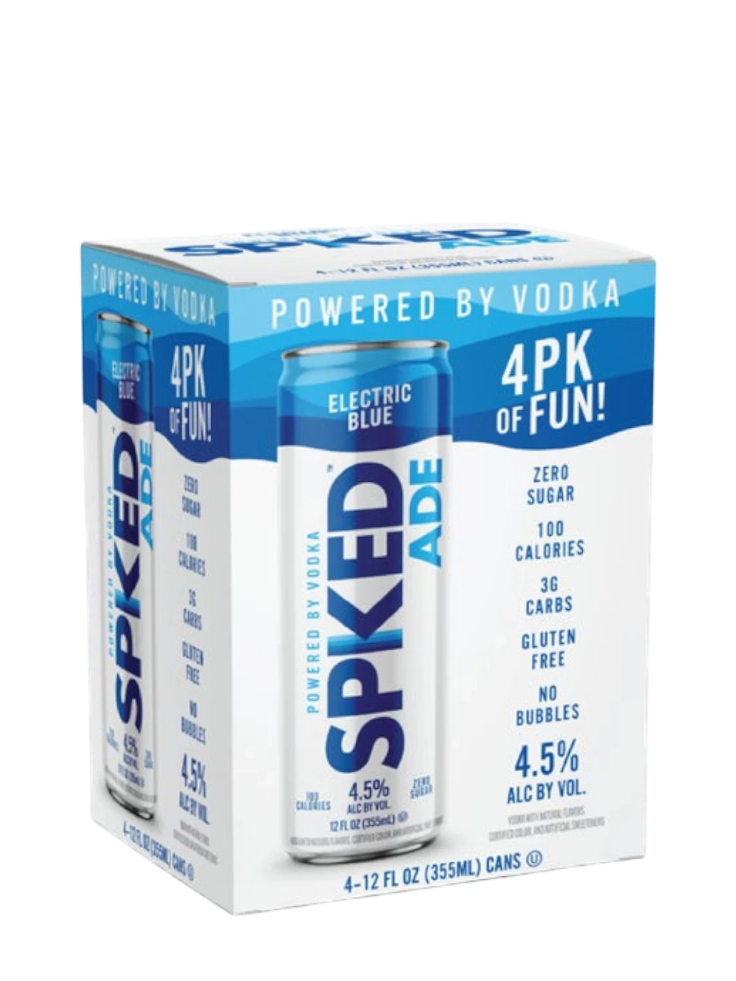 Spkedade Electric Blue 12oz  4 pack