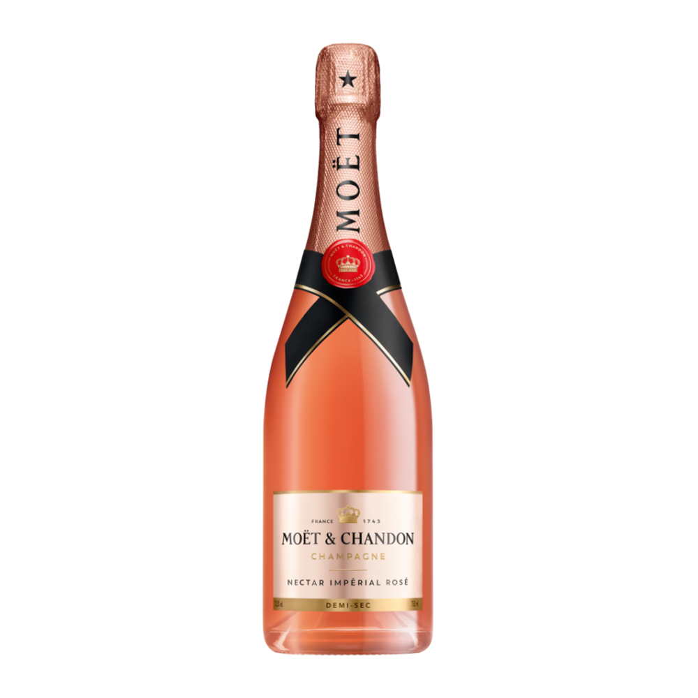 Moet & Chandon Nectar Imperial Rose Champagne 750ml,.