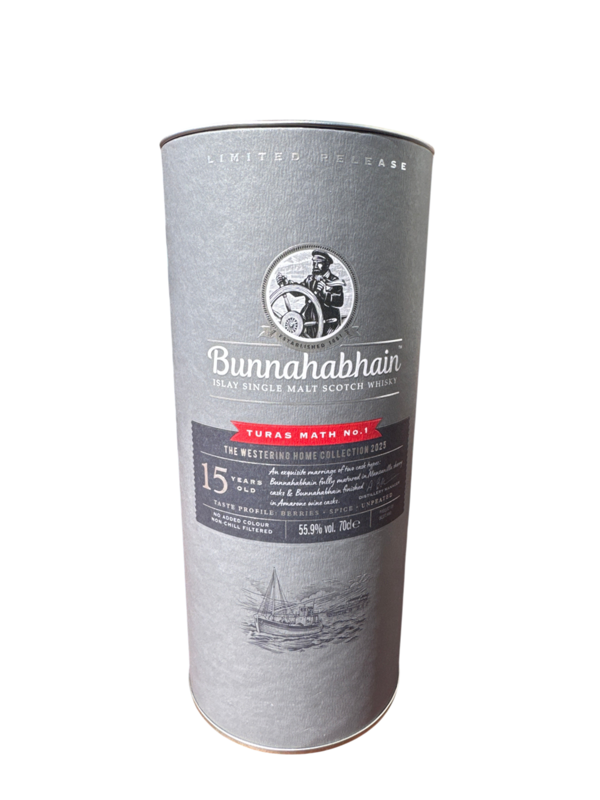 bunnahabhain single malt scotch turas math no.1 westering home collection 2025 15 yr 111.8