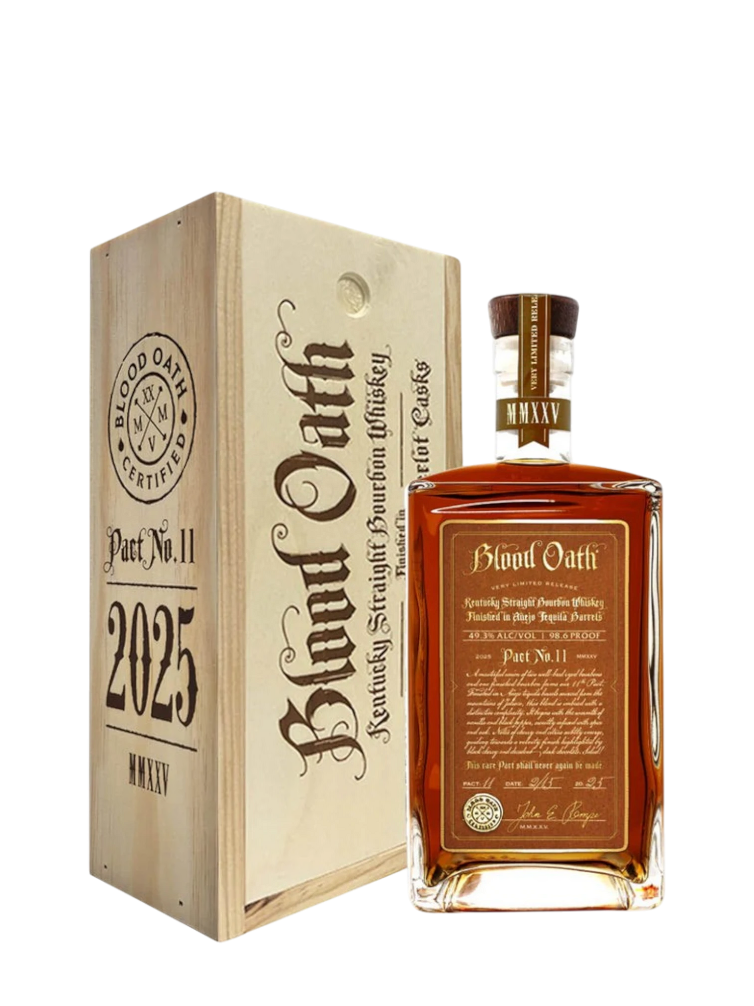 Blood Oath Bourbon Whiskey Pact No.11 ,2025, 750ML