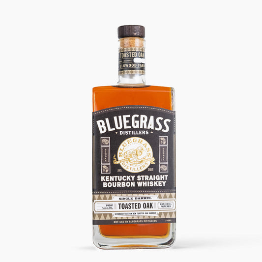 Bluegrass Single Barrel Toasted Oak Kentucky Straight Bourbon Whiskey 750ml