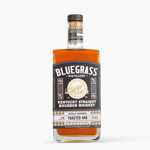 Bluegrass Single Barrel Toasted Oak Kentucky Straight Bourbon Whiskey 750ml