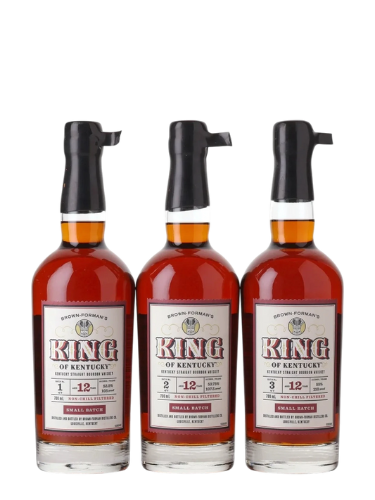 Brown Formans King of Kentucky Small Batch 12 Year Old Batch 1-3 Kentucky Straight Bourbon Whiskey 700ml