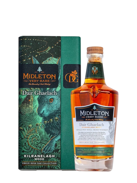 Midleton Single Pot Still Irish Whiskey Very Rare Dair Ghaelach Kilranelagh Wood Tree no 1, 111.2 Proof