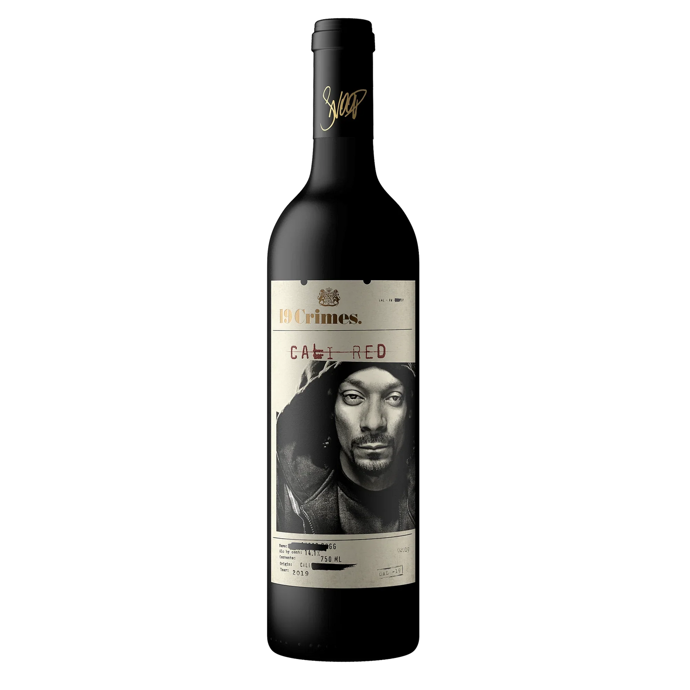 19 Crimes Snoop Dogg Cali Red Blend 750ml'.
