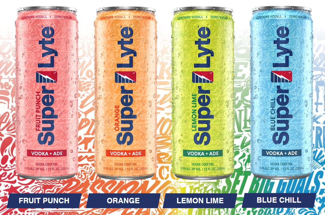 Super Lyte is a Vodka + Ade 8 pack