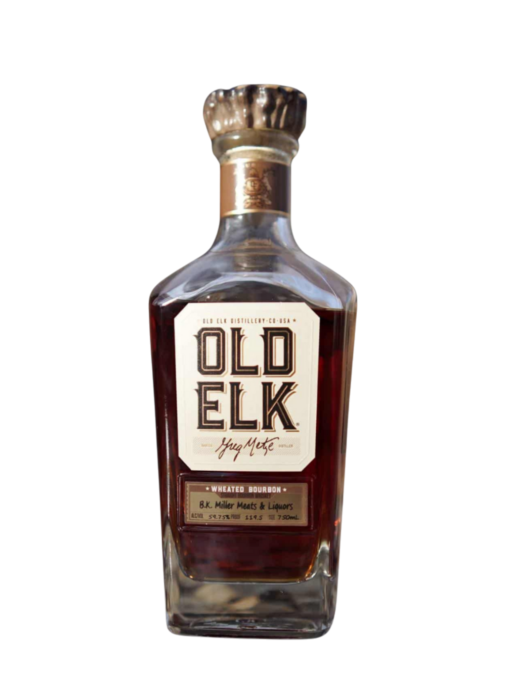 Old Elk Gold Eagle Select Barrel Proof Wheated Bourbon Barrel Pick'. 750