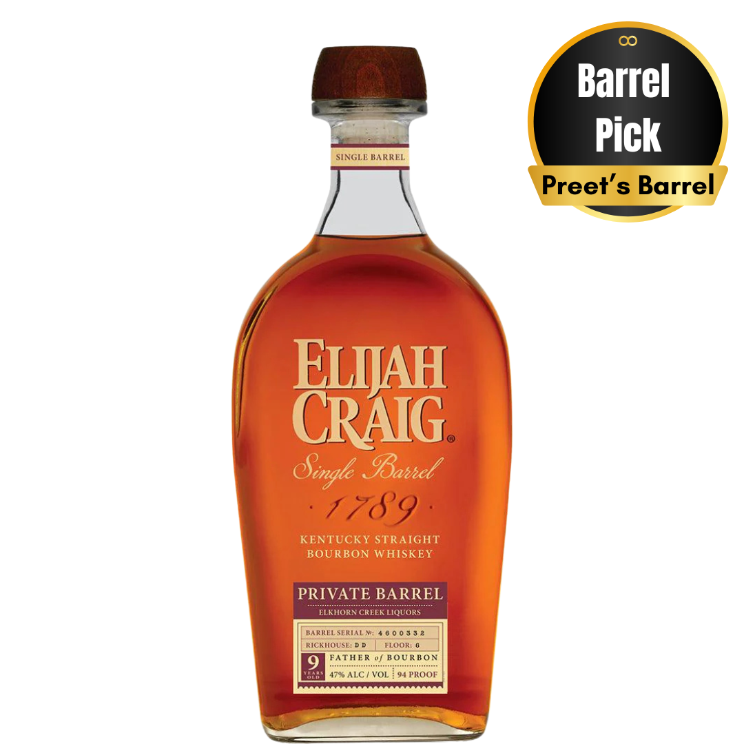 Elijah Craig Private Barrel 9  years old 750 ml 94 proof
