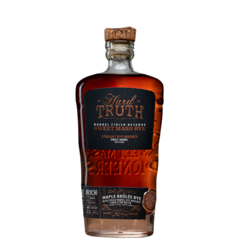 Hard truth Maple Brulee Single Barrel Cask Strength Whiskey Sweet Mash 750ml