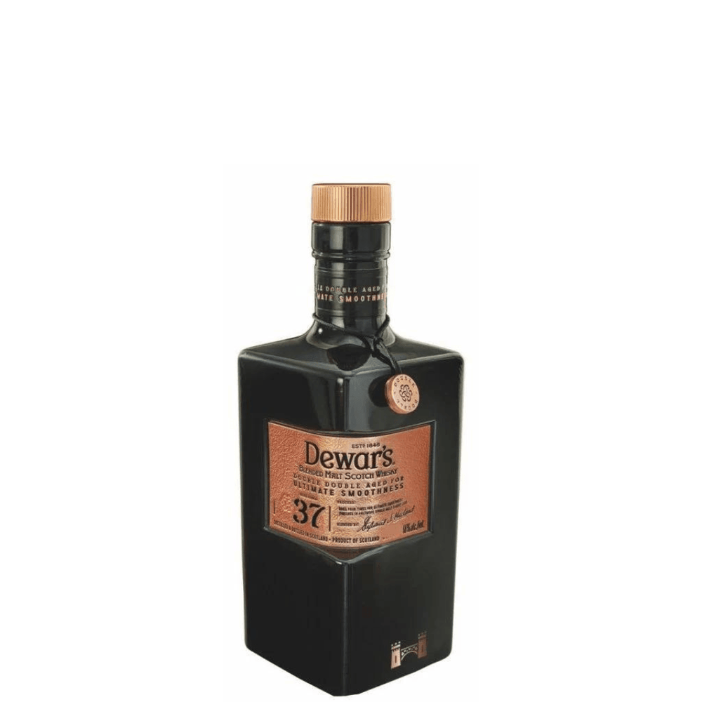 Dewar’S Double Double 37 Year Old Scotch Whisky W/ Baccarat Crystal Glasses 375ml