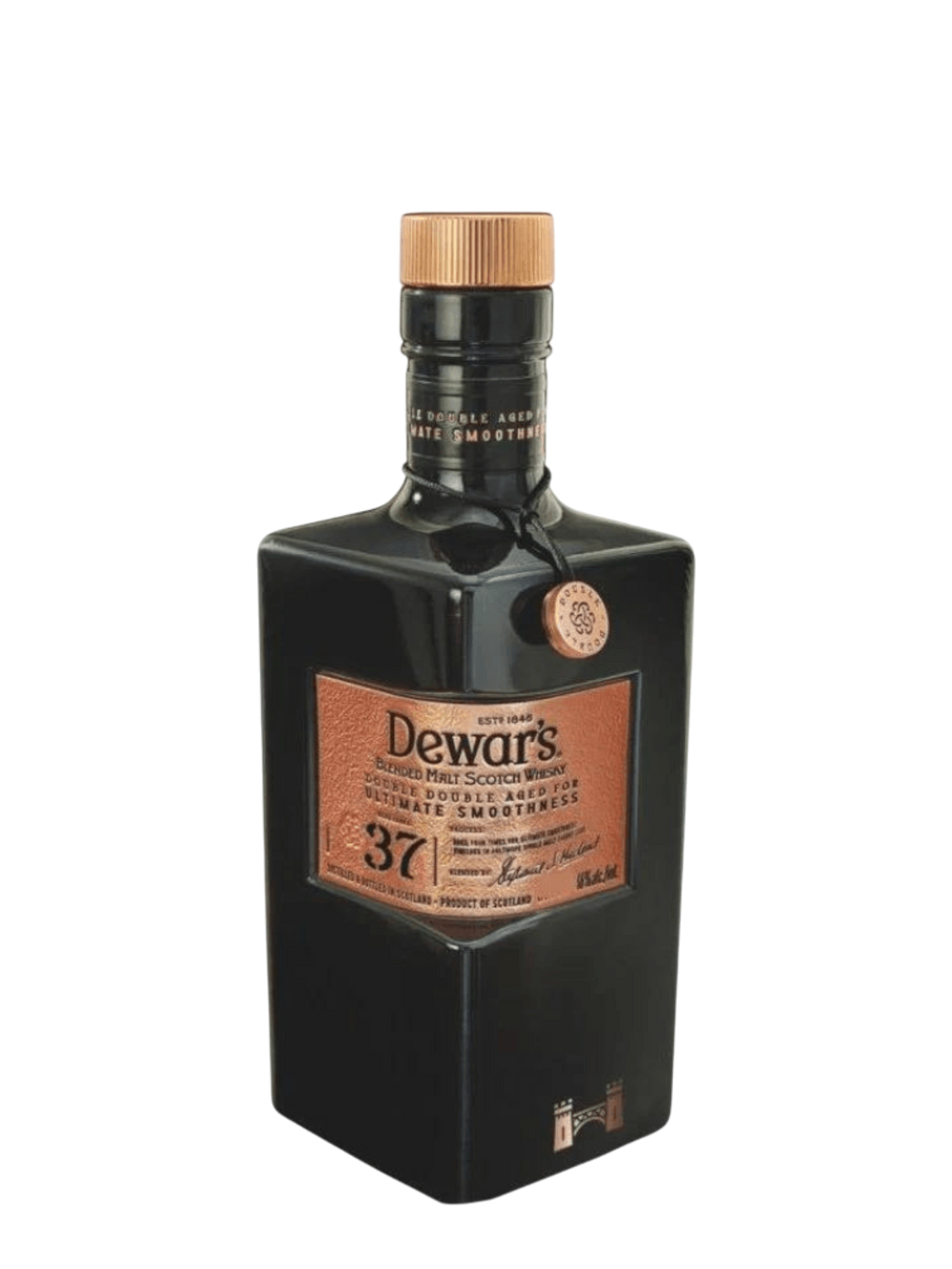Dewar’S Double Double 37 Year Old Scotch Whisky W/ Baccarat Crystal Glasses 375ml