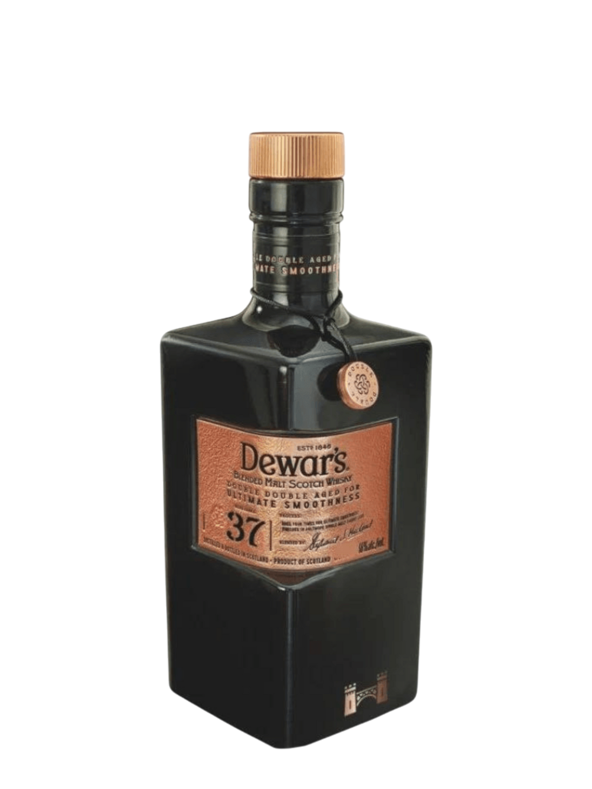 Dewar’S Double Double 37 Year Old Scotch Whisky W/ Baccarat Crystal Glasses 375ml