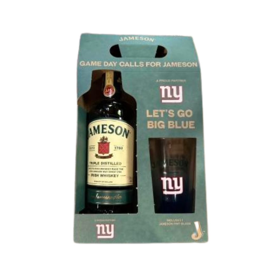 Jameson NY Giants Gift Set 750ML