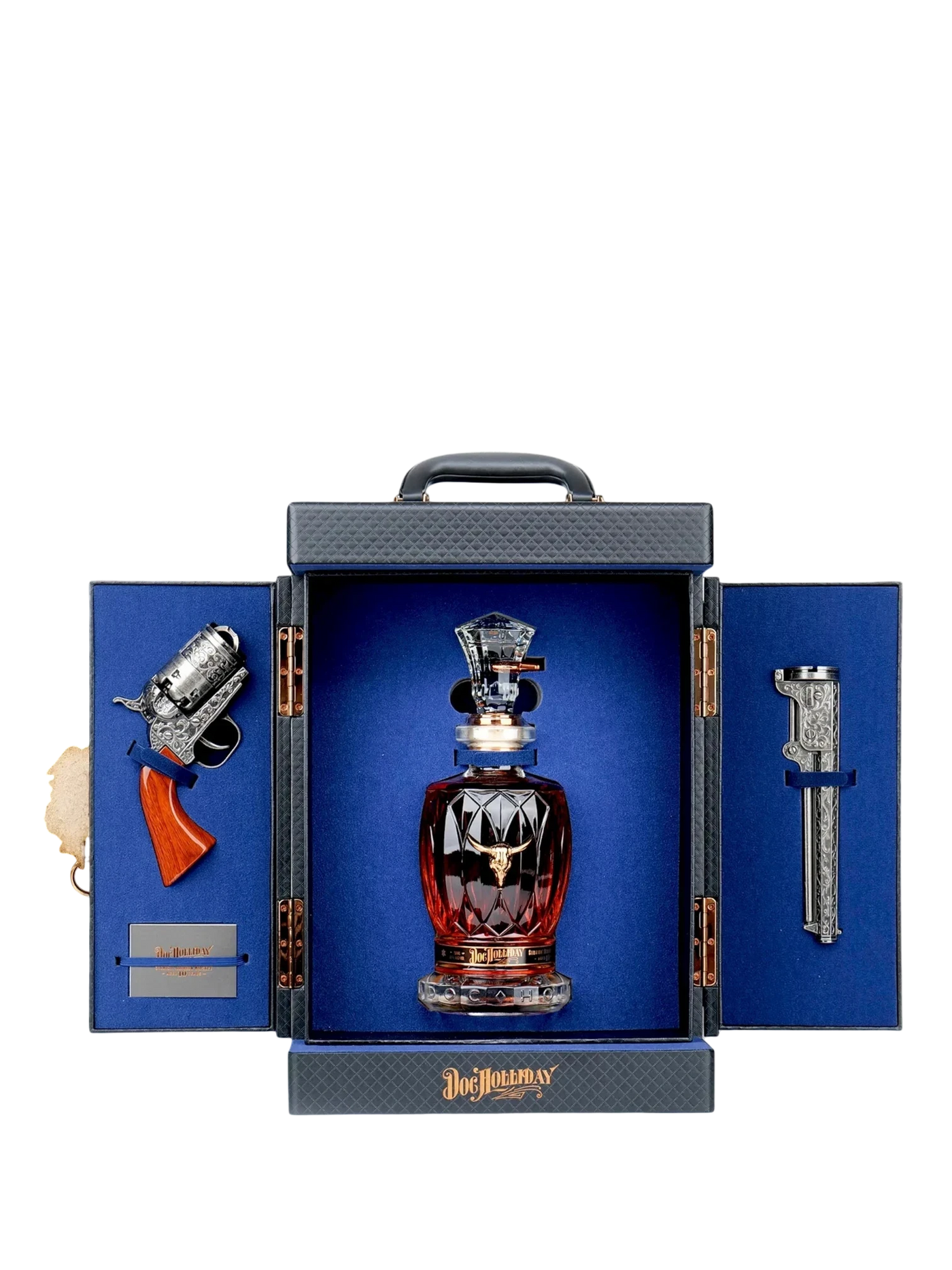 Doc Holliday 10 Years Old With Revolver Bourbon Whiskey 700m Gift Pack