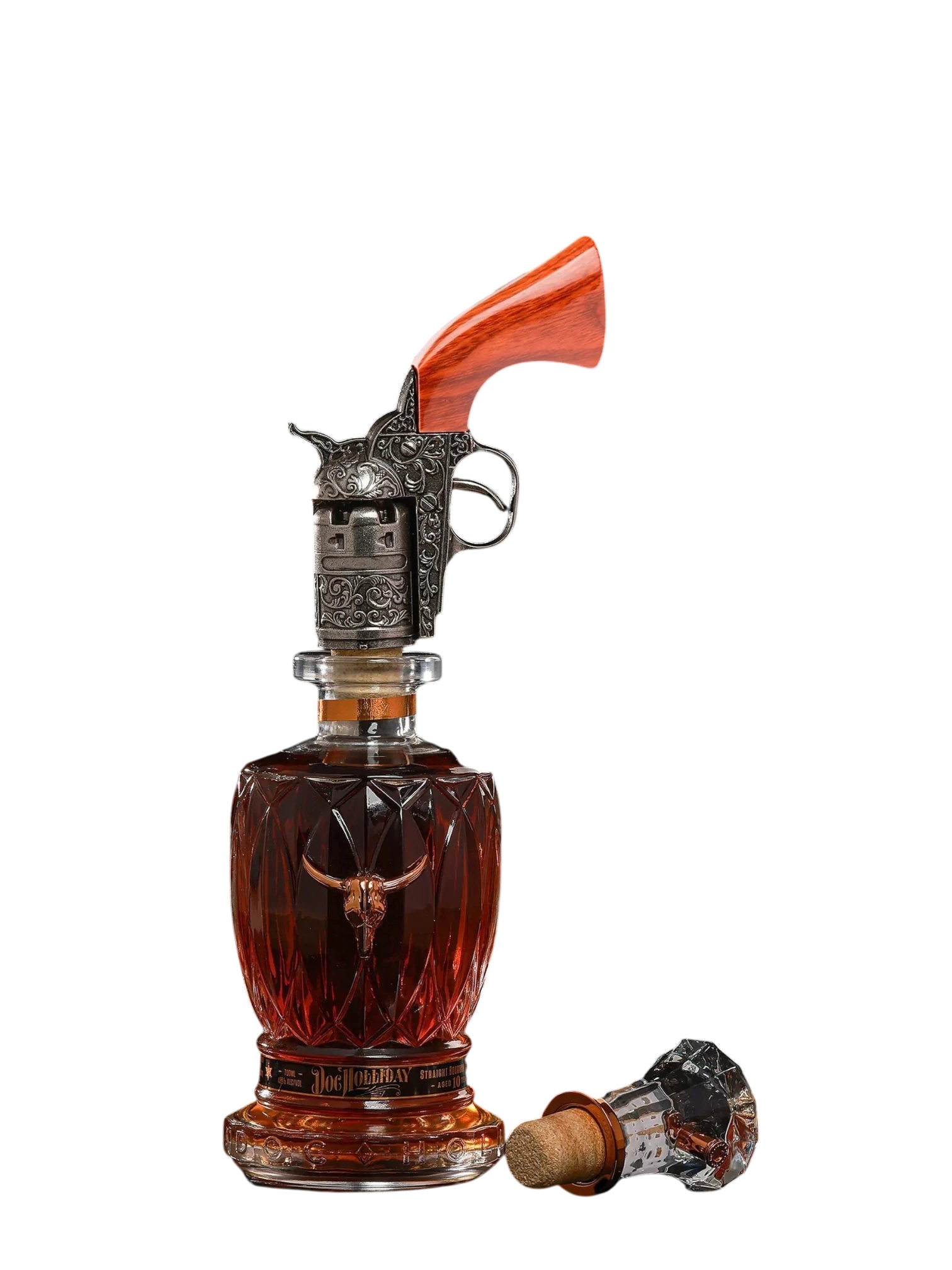 Doc Holliday 10 Years Old With Revolver Bourbon Whiskey 700m Gift Pack