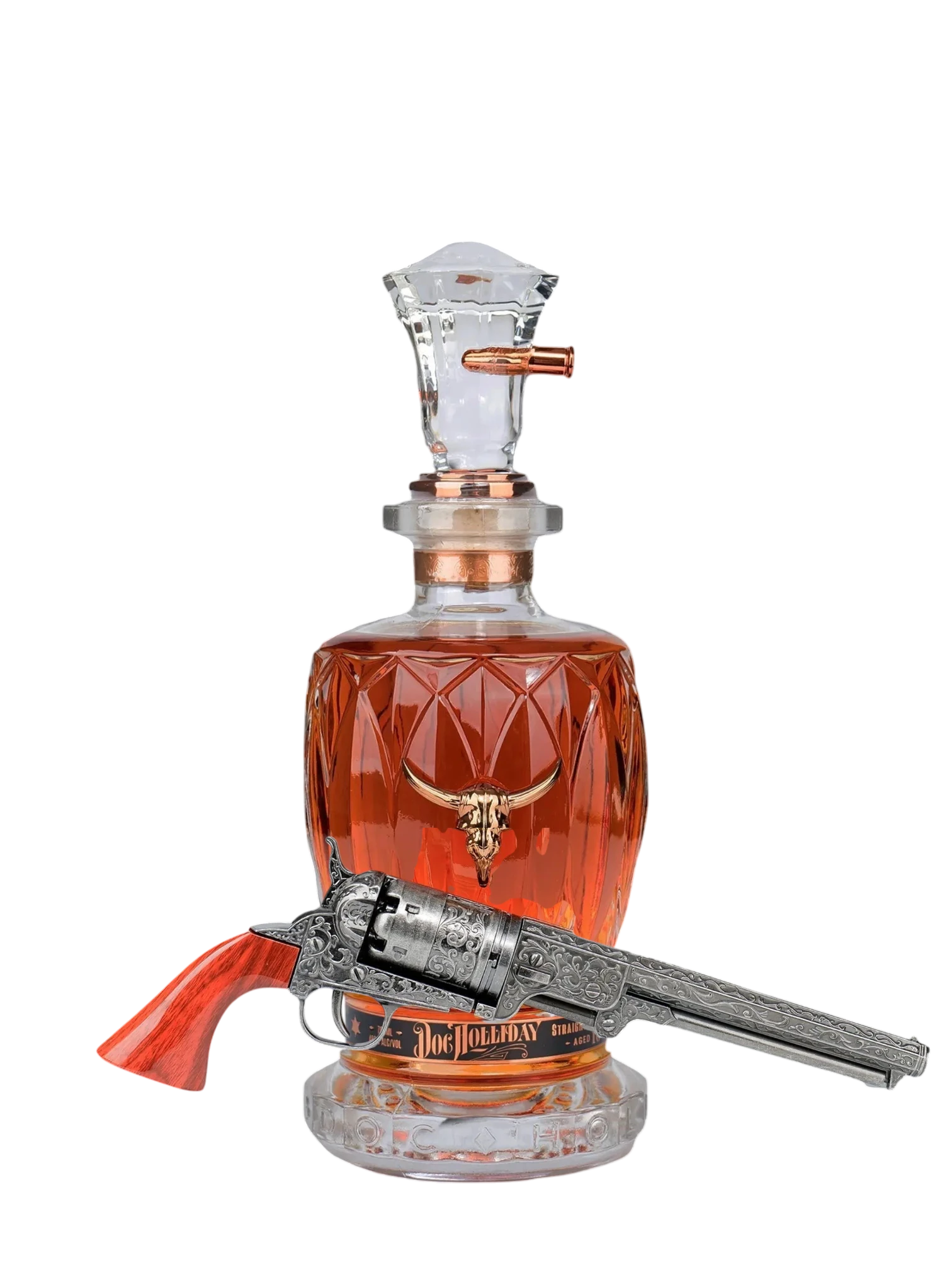 Doc Holliday 10 Years Old With Revolver Bourbon Whiskey 700m Gift Pack