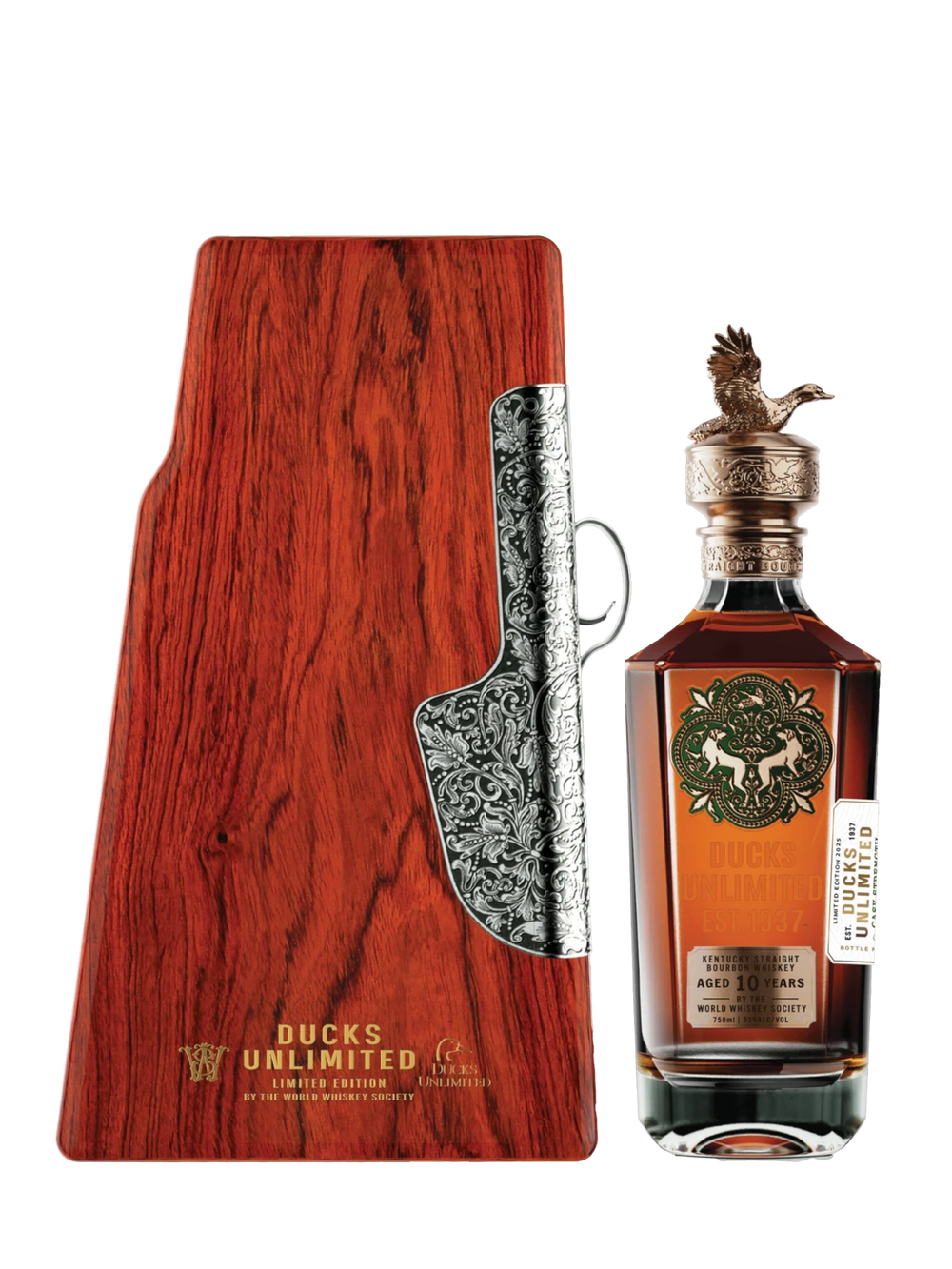 World Whiskey Society Special Edition 10 Yeras Old Ducks Unlimited Kentucky Straight Bourbon Whiskey 750ML