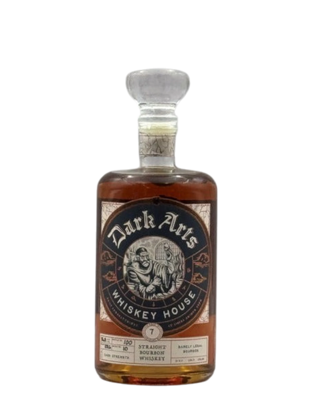 Dark Arts Whiskey House 7.5 Years Old Barely Legal Bourbon Small Batch Straight Bourbon Whiskey
