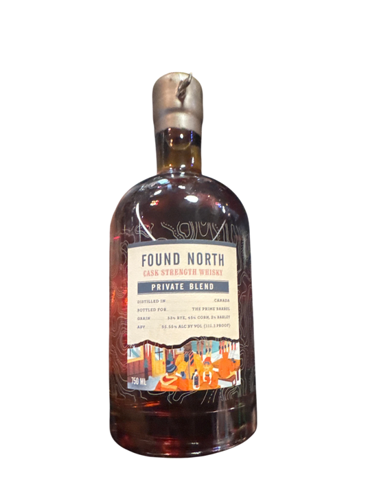 found north 111.1 proof cask strength private blend 750 ml