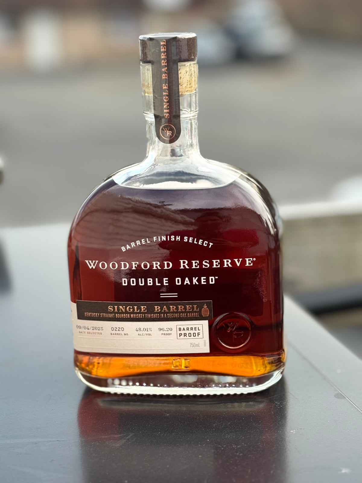 Woodford Reserve Double Oaked Barrel Proof Single  Barrel "Preet Liquor" 96.20 Proof 750ml