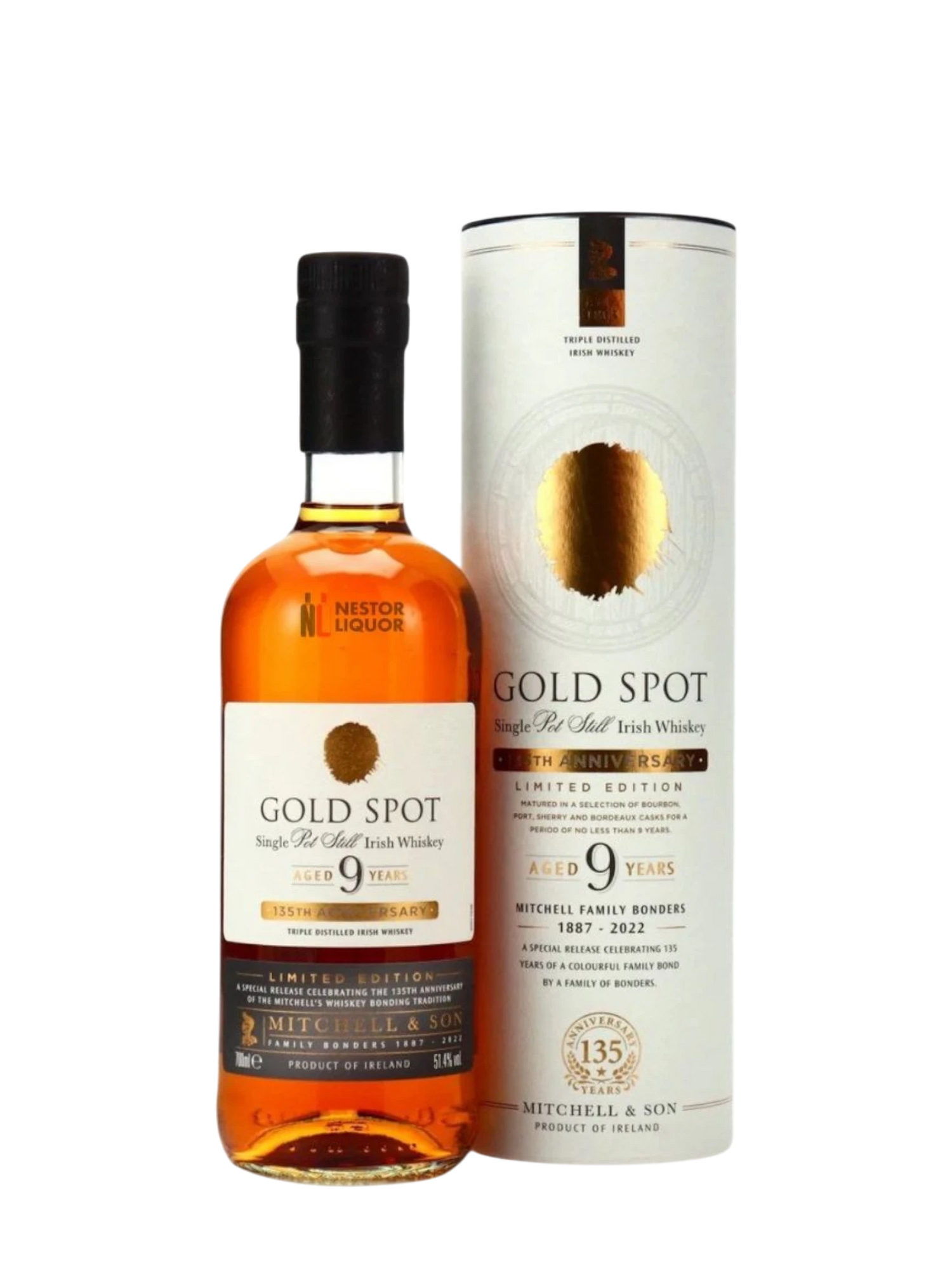 Gold Spot 9 Year Old Irish Whiskey 135th Anniversary 750