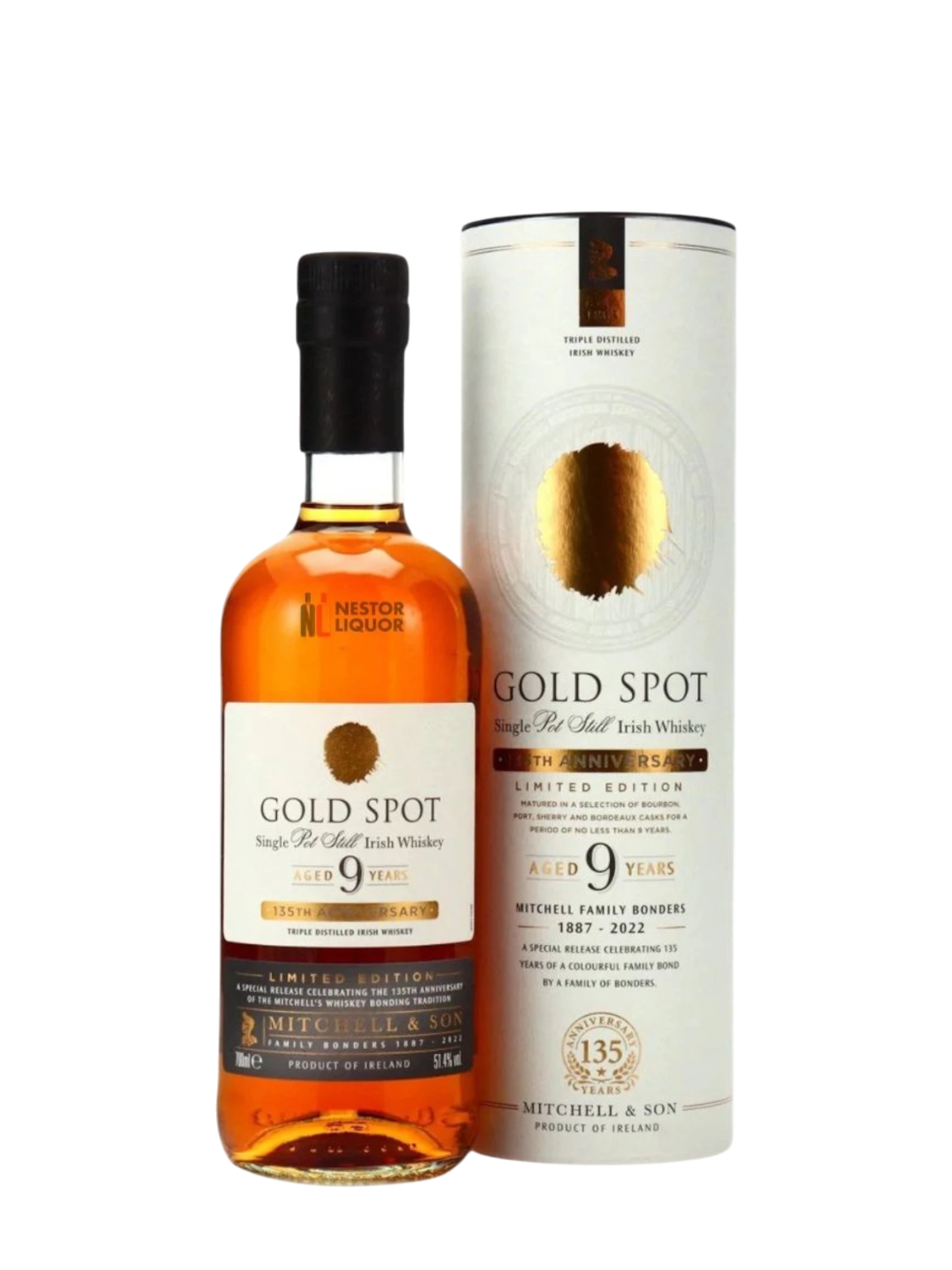 Gold Spot 9 Year Old Irish Whiskey 135th Anniversary 750