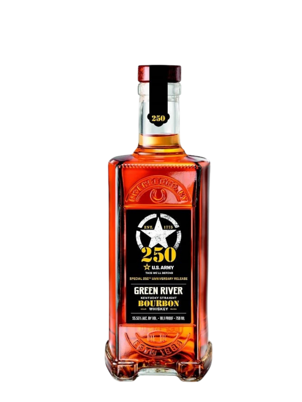 Green River Bourbon Whiskey 250TH Anniversary  US Army 750ml