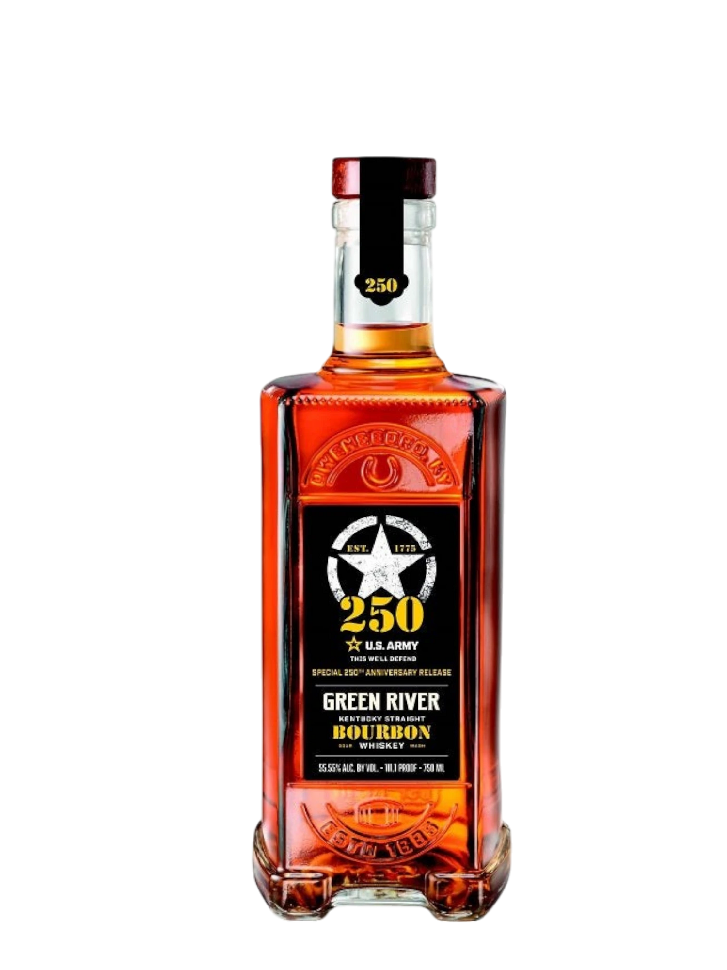 Green River Bourbon Whiskey 250TH Anniversary  US Army 750ml