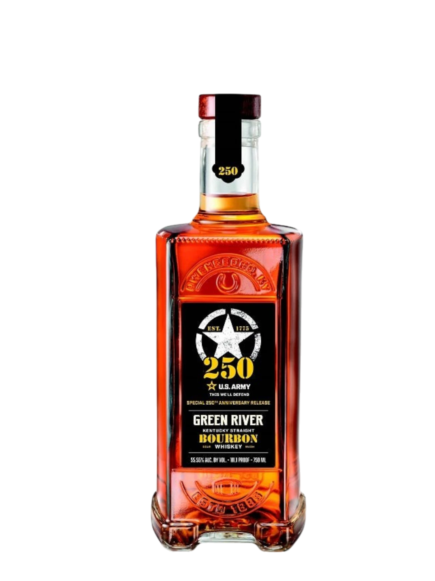 Green River Bourbon Whiskey 250TH Anniversary  US Army 750ml