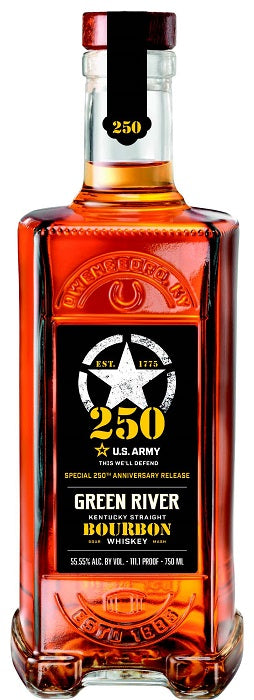 Green River Bourbon Whiskey 250TH Anniversary  US Army 750ml