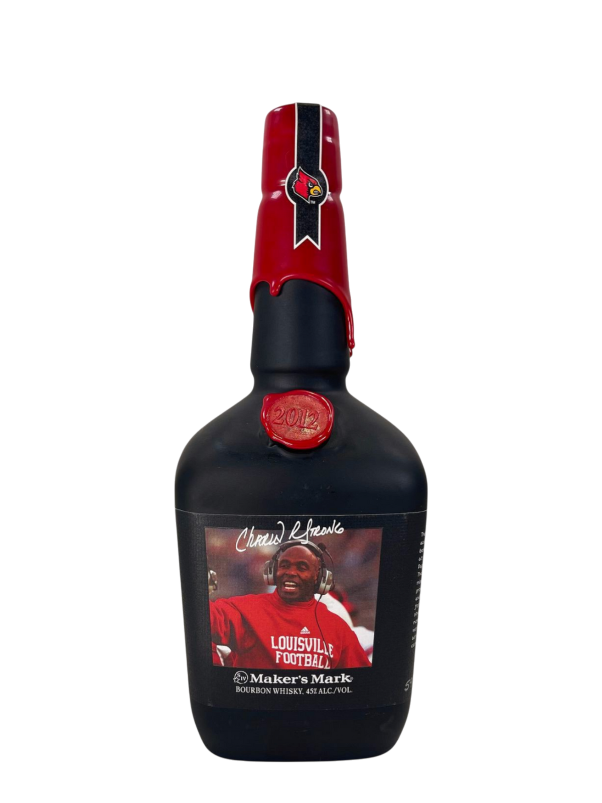 2012 Maker’s Mark Charlie Strong Louisville Cardinals Kentucky Straight Bourbon Whisky 1Lt