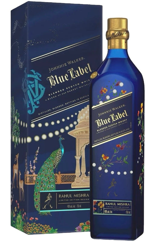 Blue Label X Rahul Mishra Limited Edition Design Blended Scotch Whisky @ Preet Liquor