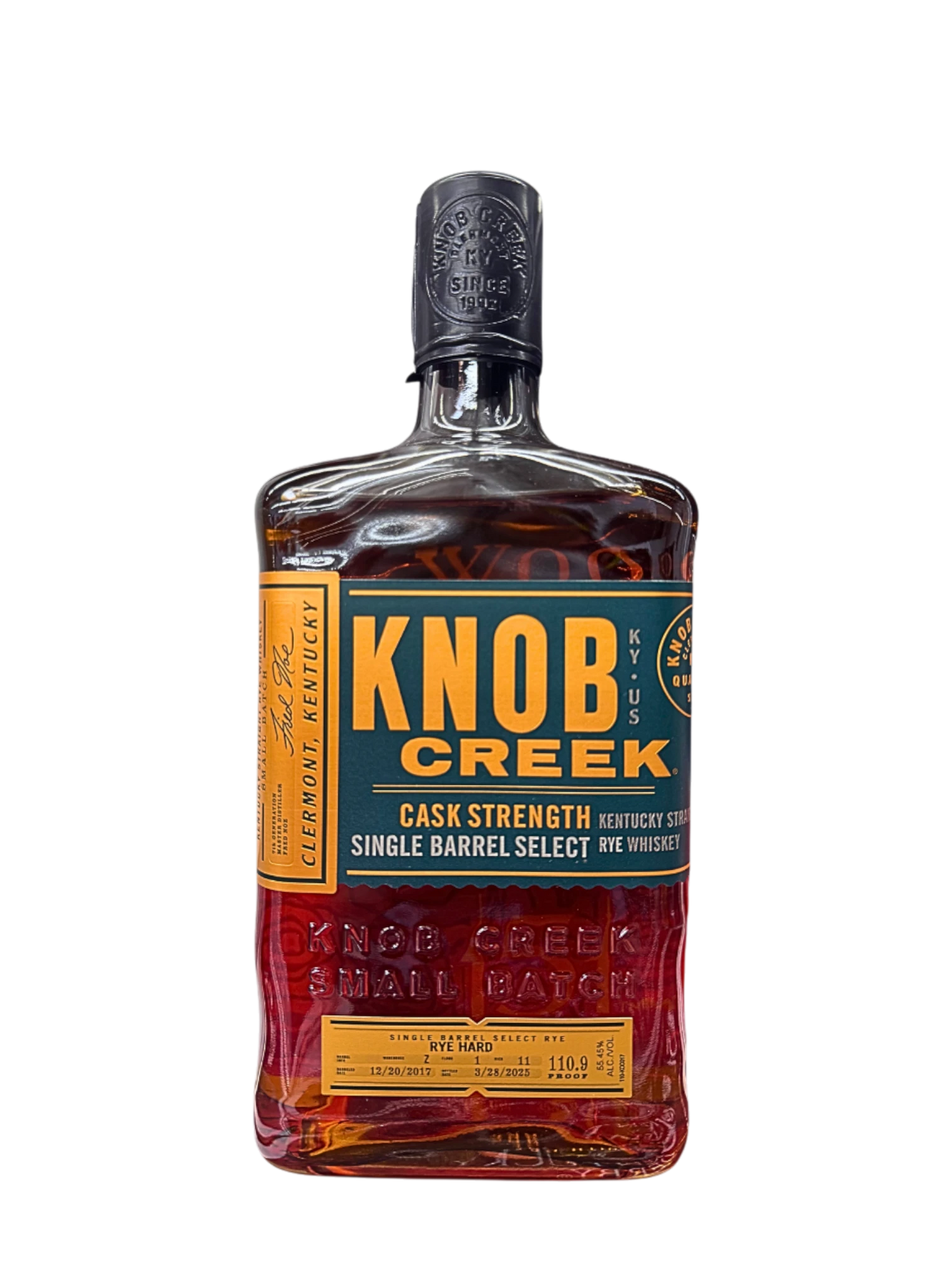 Knob Creek Cask Strength Exclusive Single Barrel Rye "Rye Hard" 109.6