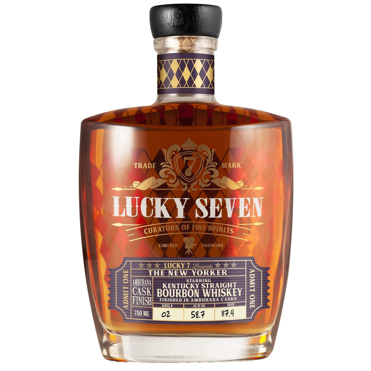 Lucky Seven Spirits The New Yorker Amburana Cask Finish Kentucky Straight Bourbon 750ml