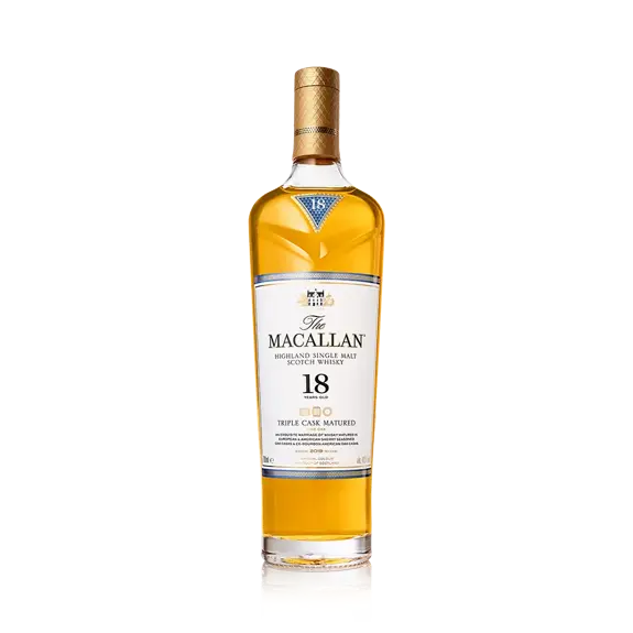 The Macallan  Highland   Single Malt Scotch Whiskey  Triple Cask Matured 18 Years  Old 750ml