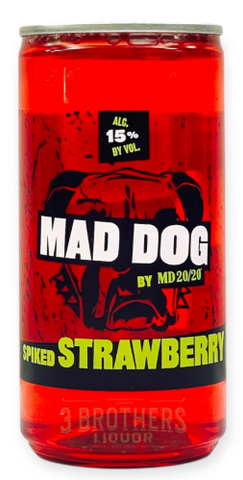 Mad Dog Spiked Strawberry By MD 20/20 Cocktail 200ml