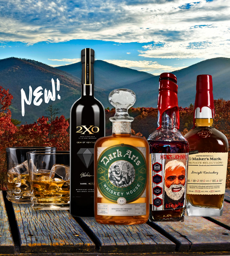 Dark arts Whiskey, 2X0, Makers Markand here's Hohnny Makers