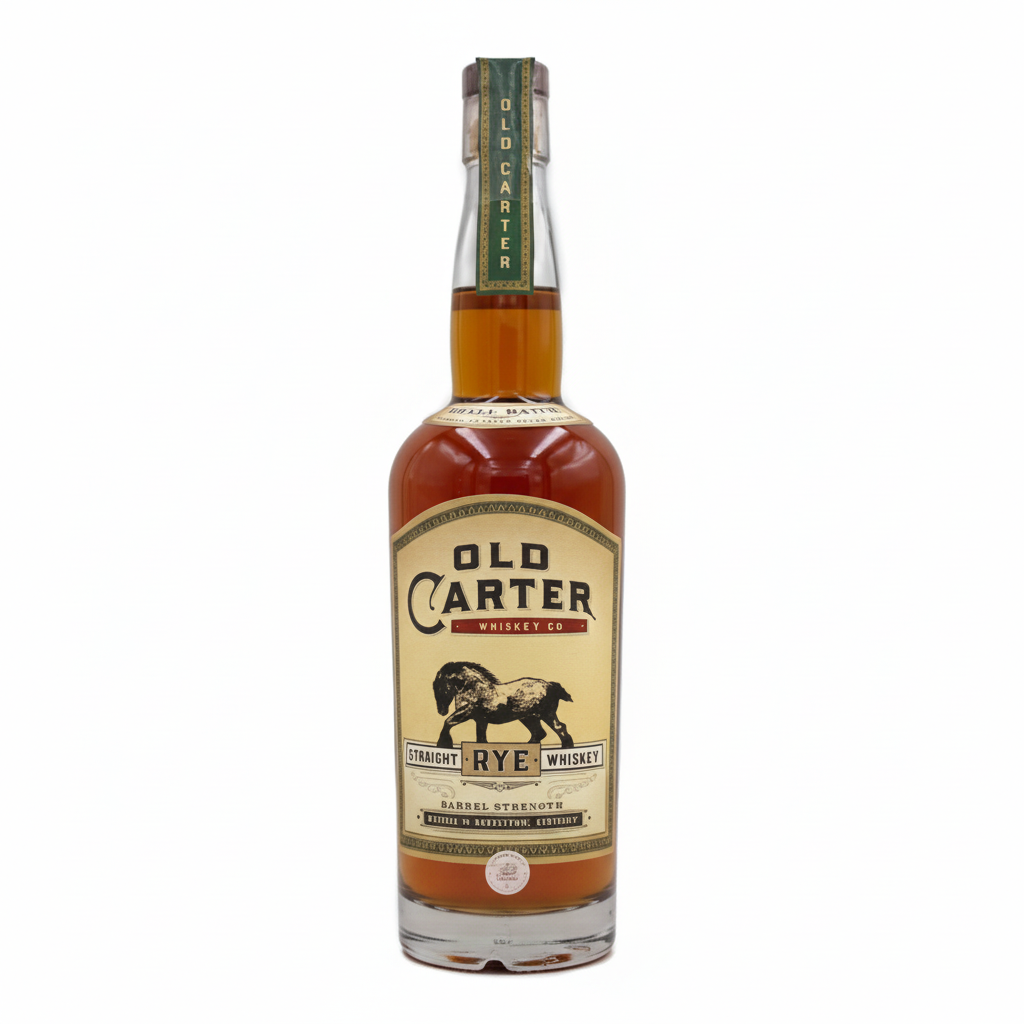 Old Carter Whiskey Co.-"Barrel Strength" Straight Rye Whiskey Batch #15/118 proof 750ml