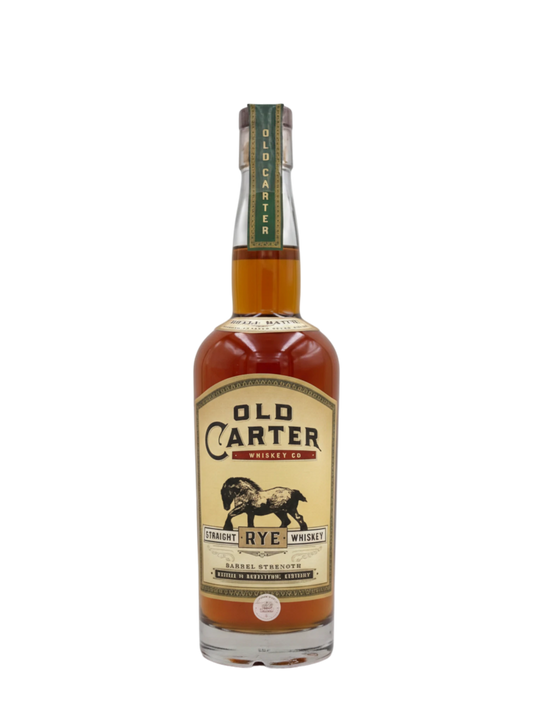Old Carter Whiskey Co.-"Barrel Strength" Straight Rye Whiskey Batch #15/118 proof 750ml