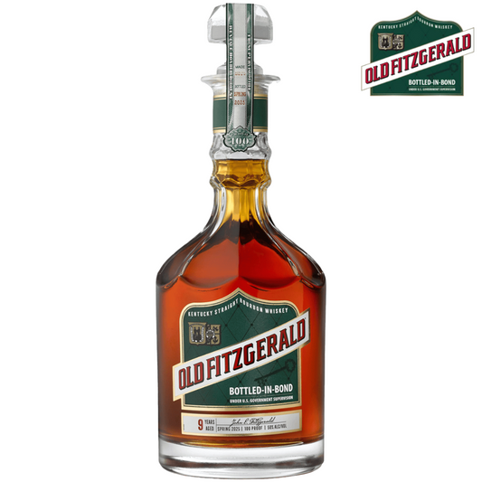 Old Fitzgerald 9 Years  Bottled-In-Bond Spring 2025, 750ml.