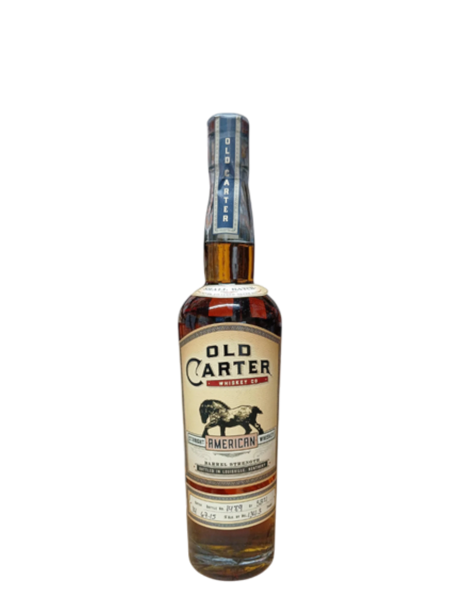 Old Carter American whiskey Batch 14  alc 134.3 ,750ml