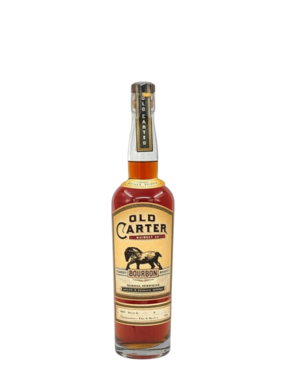 Old Carter Whiskey Co.-"Barrel Strength" Straight Bourbon Whiskey Batch #17/117.7 proof 750ml
